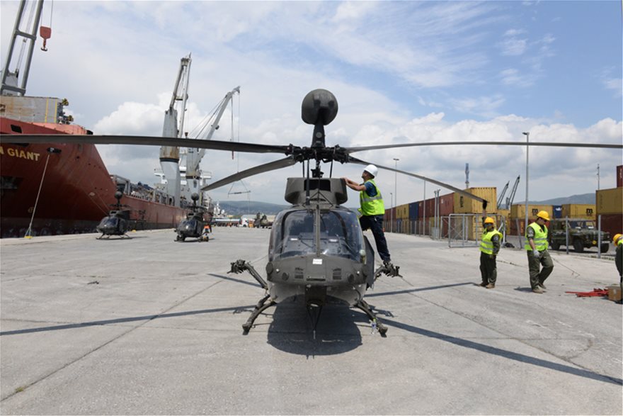 Έφτασαν στην Ελλάδα τα αμερικανικά ελικόπτερα «Kiowa Warrior» και ένα Chinook CH-47D - Φωτογραφία 11