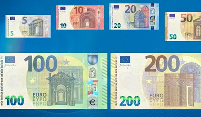 Σε κυκλοφορία από τις 28 Μαΐου τα νέα χαρτονομίσματα 100 και 200 ευρώ - Φωτογραφία 1