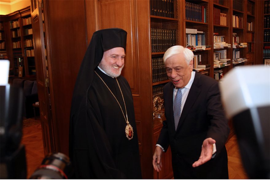 Συνάντηση Προκόπη Παυλόπουλου με τον αρχιεπίσκοπο Αμερικής Ελπιδοφόρο - Φωτογραφία 3
