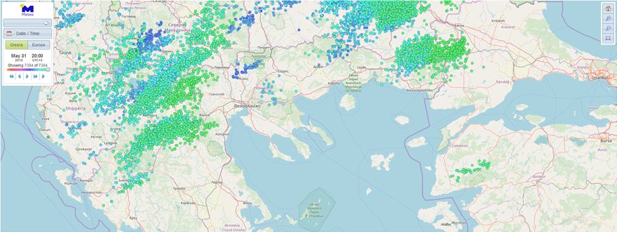 Με συννεφιά, σκόνη και καταιγίδες μπαίνει ο Ιούνιος - 3.000 κεραυνοί χθες στη Β. Ελλάδα! - Φωτογραφία 2