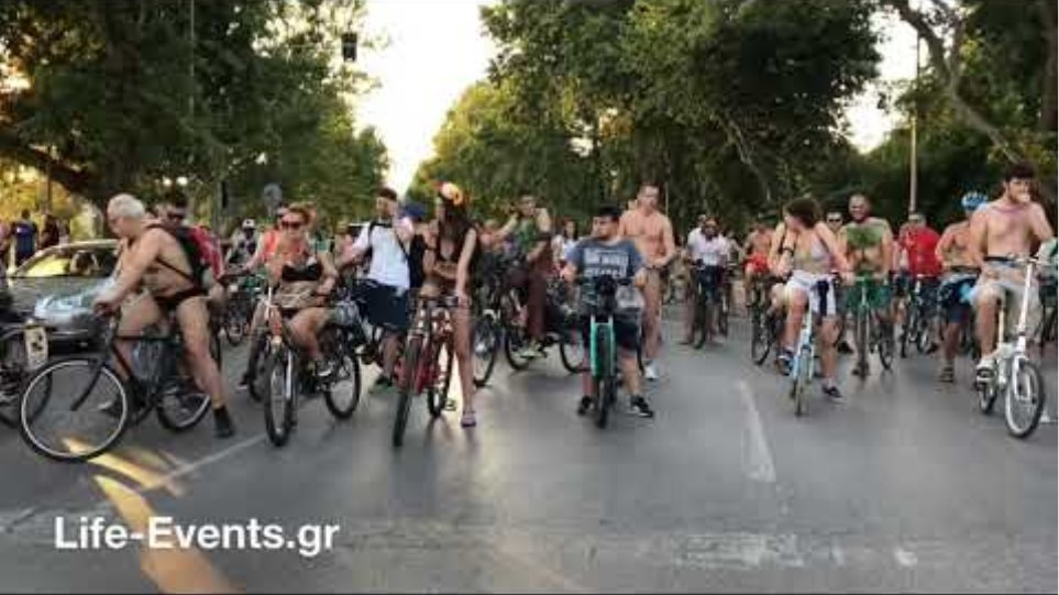 Θεσσαλονίκη: Γυμνή ποδηλατοδρομία για την προστασία του περιβάλλοντος - Φωτογραφία 3