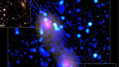 «Ραδιο-γέφυρα» μήκους 10 εκατ. ετών φωτός – Συνδέει σμήνη γαλαξιών - Φωτογραφία 1