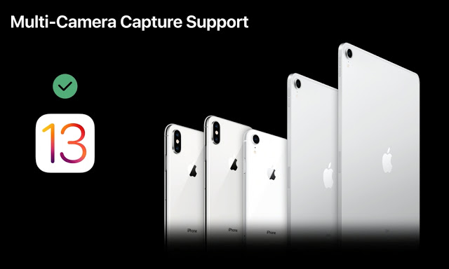 Το iOS 13 επιτρέπει ταυτόχρονη λήψη βίντεο, φωτογραφιών και ήχου από πολλές κάμερες και μικρόφωνα - Φωτογραφία 1