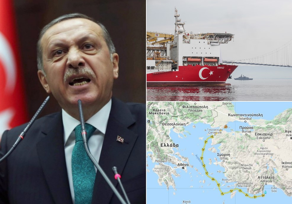Ο Ερντογάν αγνοεί τις προειδοποιήσεις και εντείνει τις προκλήσεις - Προς το λιμάνι της Αττάλειας το Γιαβούζ - Φωτογραφία 1