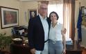 Η υποψήφια βουλευτής της Νέας Δημοκρατίας Π.Ε. Γρεβενών Λαμπρινή Κόγιου - Χατζηζήση συναντήθηκε με τον Δήμαρχο Δήμου Δεσκάτης  Δημήτρη Καραστέργιο