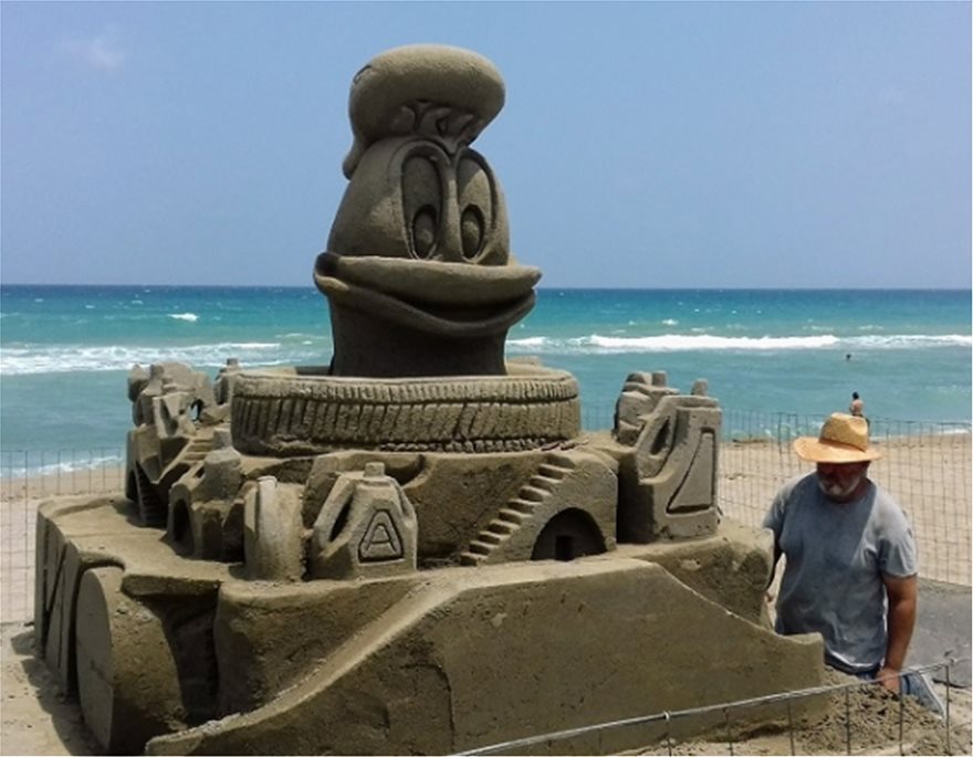 Εντυπωσιακά έργα από... άμμο στην παραλία της Αμμουδάρας - Φωτογραφία 2
