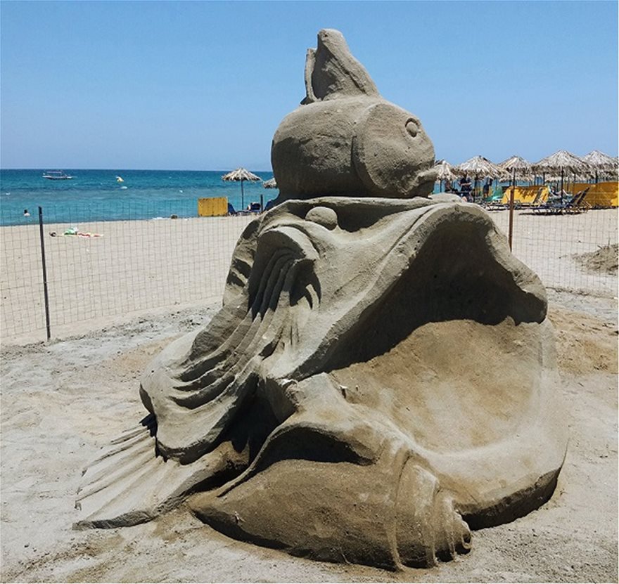 Εντυπωσιακά έργα από... άμμο στην παραλία της Αμμουδάρας - Φωτογραφία 3