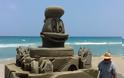 Εντυπωσιακά έργα από... άμμο στην παραλία της Αμμουδάρας - Φωτογραφία 2