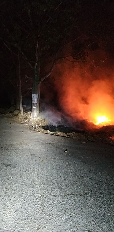 Φωτιά χτες βράδυ στην Αλυζία (στον δρόμο Μύτικα - Αστακός) - Φωτογραφία 9