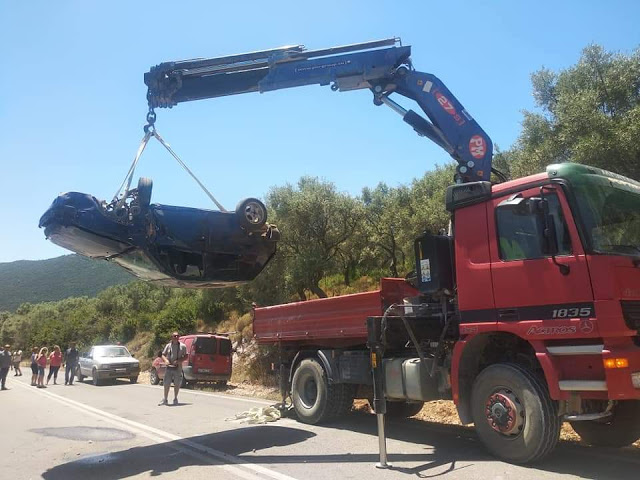 Λευκάδα: Αυτοκίνητο ανετράπη στον δρόμο Νυδρίου – Βασιλικής - Φωτογραφία 6