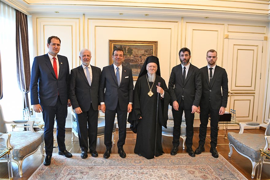 Ο πατριάρχης Βαρθολομαίος συναντήθηκε με τον νέο δήμαρχο Κωνσταντινούπολης Ιμάμογλου - Φωτογραφία 2