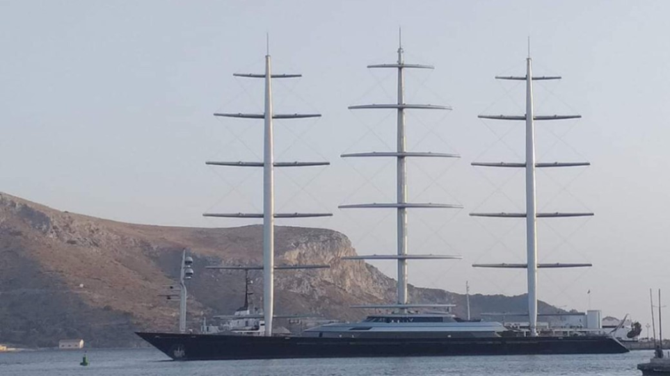 Στη Λέρο το «Γεράκι της Μάλτας» - Εντυπωσιάζει το μεγαλύτερο ιστιοφόρο του κόσμου - Φωτογραφία 1