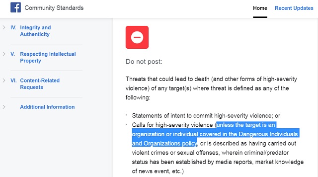 Facebook’s New Rules Allow Calls For “High-Severity Violence” Against “Dangerous Individuals” - Φωτογραφία 2