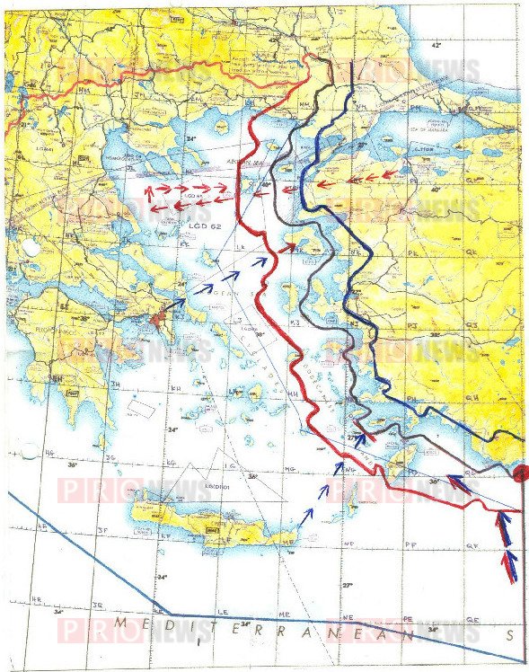 Αυτός είναι ο «τεμαχισμός» του Εναέριου Χώρου στο Αιγαίο που απαίτησε η Αγκυρα (χάρτες) - Φωτογραφία 2