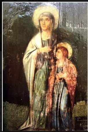 H Αγία Άννα μετά της Θεοτόκου-Η θαυματουργή εικόνα από την Σμύρνη - Φωτογραφία 1