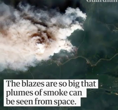 Ο καπνός από τις φωτιές σε Σιβηρία, Γροιλανδία και Αλάσκα φαίνεται από το Διάστημα (video) - Φωτογραφία 1