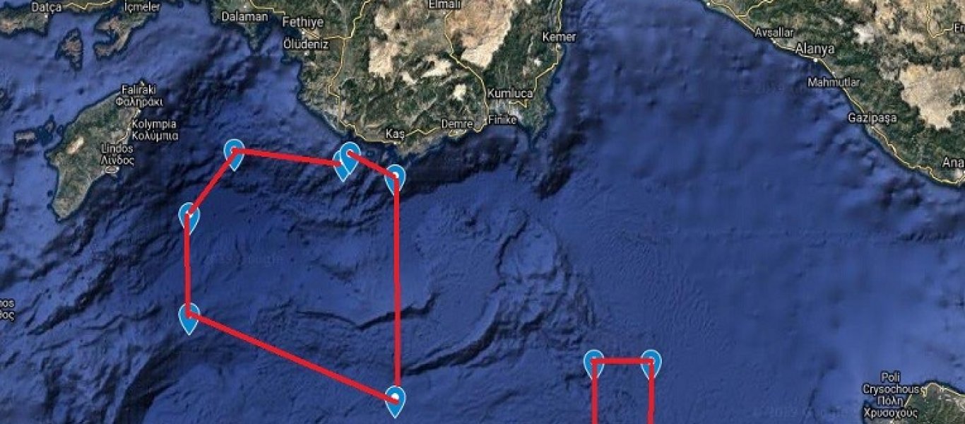 Η κρίση ξεκινά: Τουρκικά πολεμικά πλοία προπομπός του γεωτρύπανου που θα τρυπήσει μεταξύ Ρόδου & Μεγίστης - Φωτογραφία 1