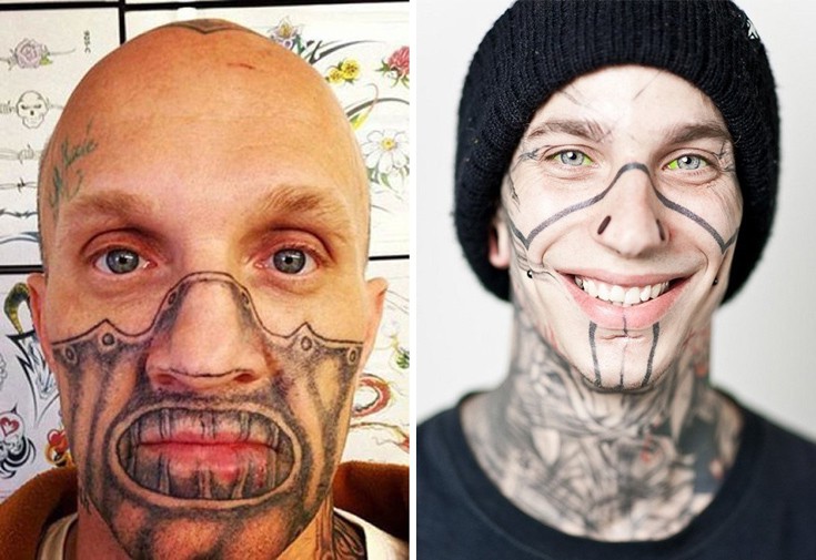 Ακραία τατουάζ στο πρόσωπο - Φωτογραφία 5