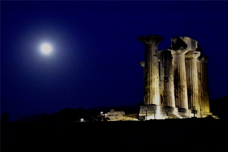 Η Πανσέληνος του Αυγούστου σε 11 καρέ από Ακρόπολη, Σούνιο, Παλαμήδι και Αρχαία Κόρινθο - Φωτογραφία 11