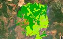 Φωτιά στην Εύβοια: O «μαύρος» χάρτης της καταστροφής - Φωτογραφία 1