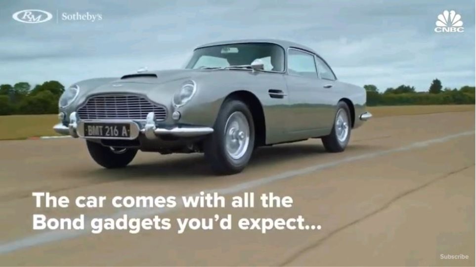 Aston Martin του Τζέιμς Μποντ: Πωλήθηκε  6,4 εκατ. δολάρια! - Φωτογραφία 1