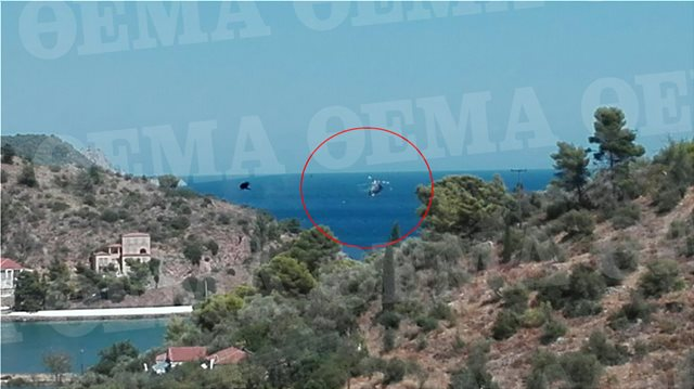 Πόρος: ελικόπτερο με 3 επιβάτες κατέπεσε μετά από έκρηξη σε θαλάσσια περιοχή - Φωτογραφία 1