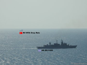 Ολοταχώς προς κλιμάκωση: Η Φ/Γ «ΕΛΛΗ» μια «ανάσα» από τουρκικά πολεμικά πλοία & το Oruc Reis – Εικόνες - Φωτογραφία 11