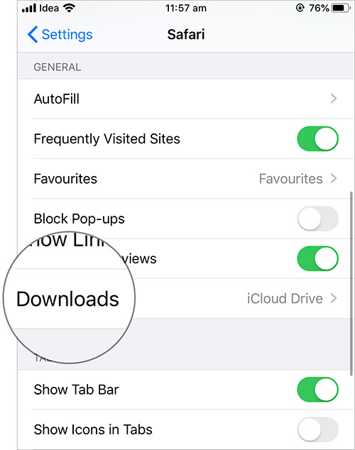 Πώς να αλλάξετε τη θέση λήψης του Safari στο iOS - Φωτογραφία 3