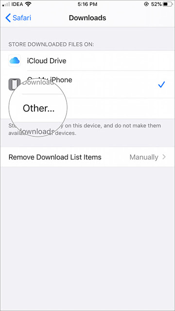 Πώς να αλλάξετε τη θέση λήψης του Safari στο iOS - Φωτογραφία 4