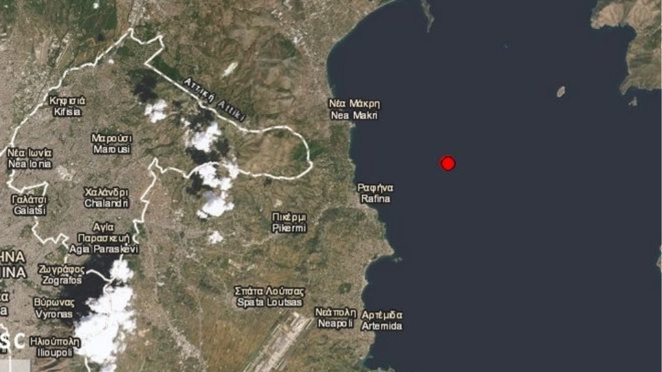 Σεισμός 3,6 Ρίχτερ στην  Ν.Μάκρη,Μαραθωνα,Ματι,Ραφήνα, Αθήνα - Φωτογραφία 1