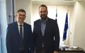 Ο Δήμαρχος Ξηρομέρου Γιάννης Τριανταφυλλάκης, σε συνάντηση με τον Περιφερειάρχη Νεκτάριο Φαρμάκη