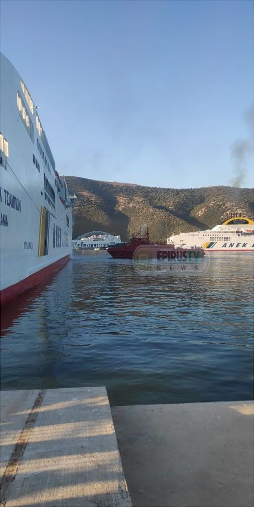 Ηγουμενίτσα: Από νταλίκα ξεκίνησε η φωτιά στο πλοίο Olympic Champion - Φωτογραφία 13