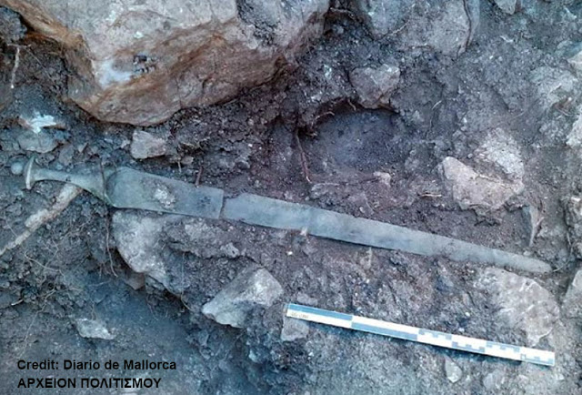 Αρχαίο μυκηναϊκό ξίφος βρέθηκε στην Μαγιόρκα - Ανήκει στον «Ταλαϊτικό πολιτισμό» (των Ταλαίων Κρητών;) - Φωτογραφία 2