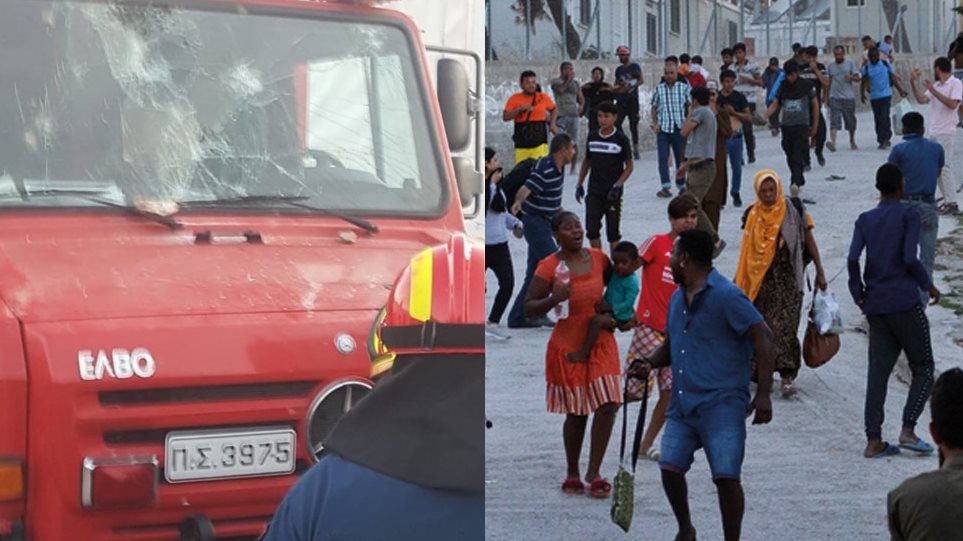 Φωτιά στη Μόρια: Δύο νεκροί – Ζημιές σε πυροσβεστικά οχήματα - Φωτογραφία 1