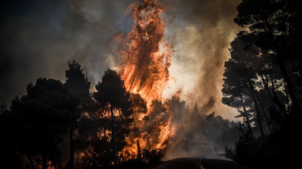 Φωτιά σε δασική έκταση στον Βαρνάβα - Φωτογραφία 1