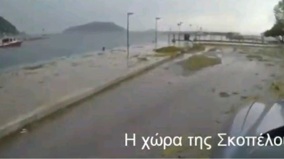Χαλάζι στη Σκόπελο: Σε κατάσταση έκτακτης ανάγκης το νησί - Φωτογραφία 1