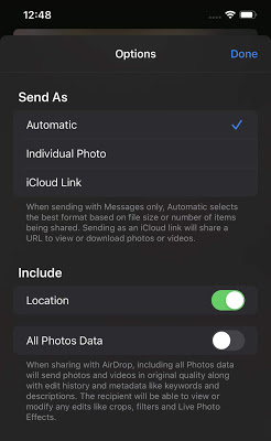 iOS 13: Πώς να μοιράζεστε φωτογραφίες χωρίς δεδομένα τοποθεσίας από το iPhone - Φωτογραφία 4