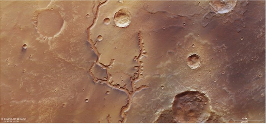 Νέες φωτογραφίες από το σκάφος Mars Express αρχαίων κοιλάδων στον Άρη - Φωτογραφία 1