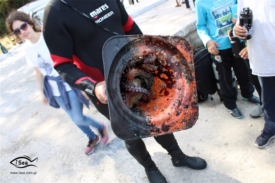 Φωτος - σοκ: Γεμάτος σκουπίδια ο βυθός σε θάλασσα της Θάσου - Φωτογραφία 2