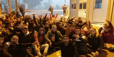 Έβρος: Κατάληψη του μεθοριακού σταθμού Καστανιών από 75 μετανάστες - Φωτογραφία 1