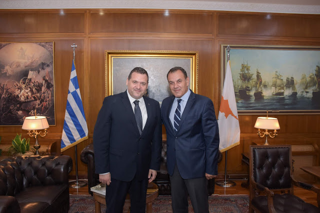 Συνάντηση ΥΕΘΑ κ. Νικόλαου Παναγιωτόπουλου με τον Πρέσβη της Κυπριακής Δημοκρατίας κ. Κυριάκο Α. Κενεβέζο - Φωτογραφία 1