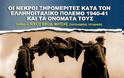 ΝΙΚΟΣ Θ. ΜΗΤΣΗΣ: Αυτοί είναι οι ήρωες από το ΞΗΡΟΜΕΡΟ που σκοτώθηκαν κατά τον Ελληνοϊταλικό πόλεμο του 1940-41 (ΟΛΑ ΤΑ ΟΝΟΜΑΤΑ)