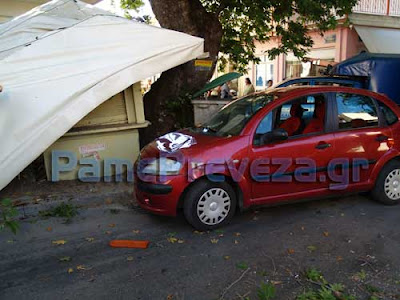 Πρέβεζα: Πλάτανος έπεσε πάνω σε διερχόμενα αυτοκίνητα σε κεντρικό δρόμο της πόλης - Φωτογραφία 5