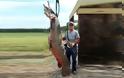 ΑΠΙΣΤΕΥΤΟ: Έπιασε ψάρι-αλιγάτορα βάρους 136 κιλών με ένα βέλος!