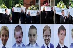 Σπαρακτική η σκηνή της κηδείας των έξι αγγελουδιών που κάηκαν στο σπίτι τους