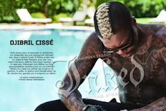 H φωτογράφιση του Djibril Cisse για το περιοδικό Inked!