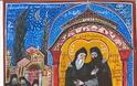 12689 - Ο Αγιορείτης Άγιος Σάββας ο Χιλανδαρινός. Σύγχρονη εικαστική αποτύπωση