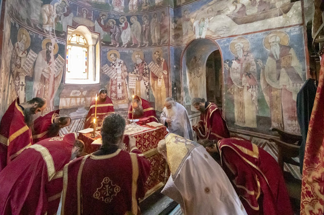 12720 - Φωτογραφίες πανηγυρικής Θείας Λειτουργίας στην εορτάζουσα Βατοπαιδινή Σκήτη του Αγίου Δημητρίου - Φωτογραφία 25