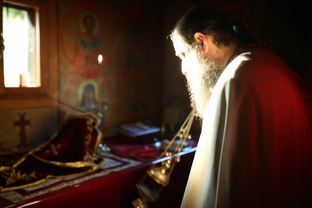 12723 - Θεία Λειτουργία στο παρεκκλήσι του Αγίου Νεκταρίου της Ιεράς Μονής Βατοπαιδίου (φωτογραφίες) - Φωτογραφία 14