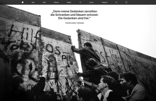 Η Apple γιορτάζει 30 χρόνια από την πτώση του Τείχους του Βερολίνου - Φωτογραφία 1